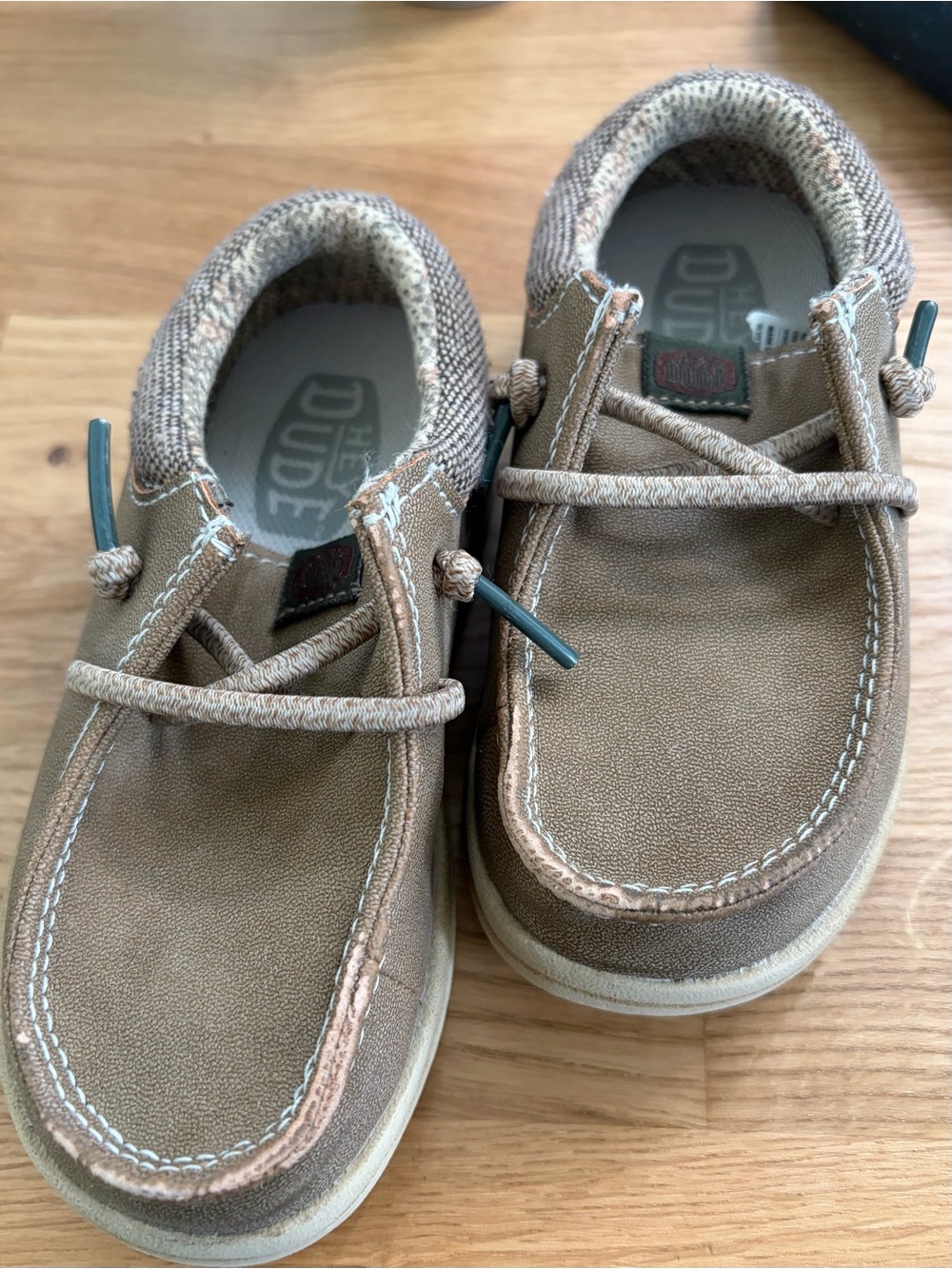 Hey Dude Kids Paul Classic C7 Brown/Tan Casual Shoes